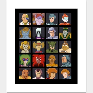 SilverHawks Characters. Quicksilver, Steelheart, Steelwill, Mon*Star, Hardware, Timestopper, Yes-Man, Smiley and many more! Posters and Art